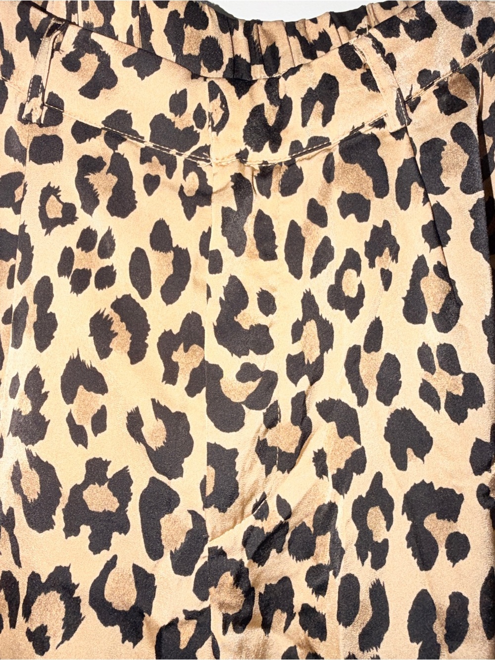 White Birch Leopard Print Wide Leg Pants - Neutral Tan & Black.‎ Sz 2X - Picture 4 of 11